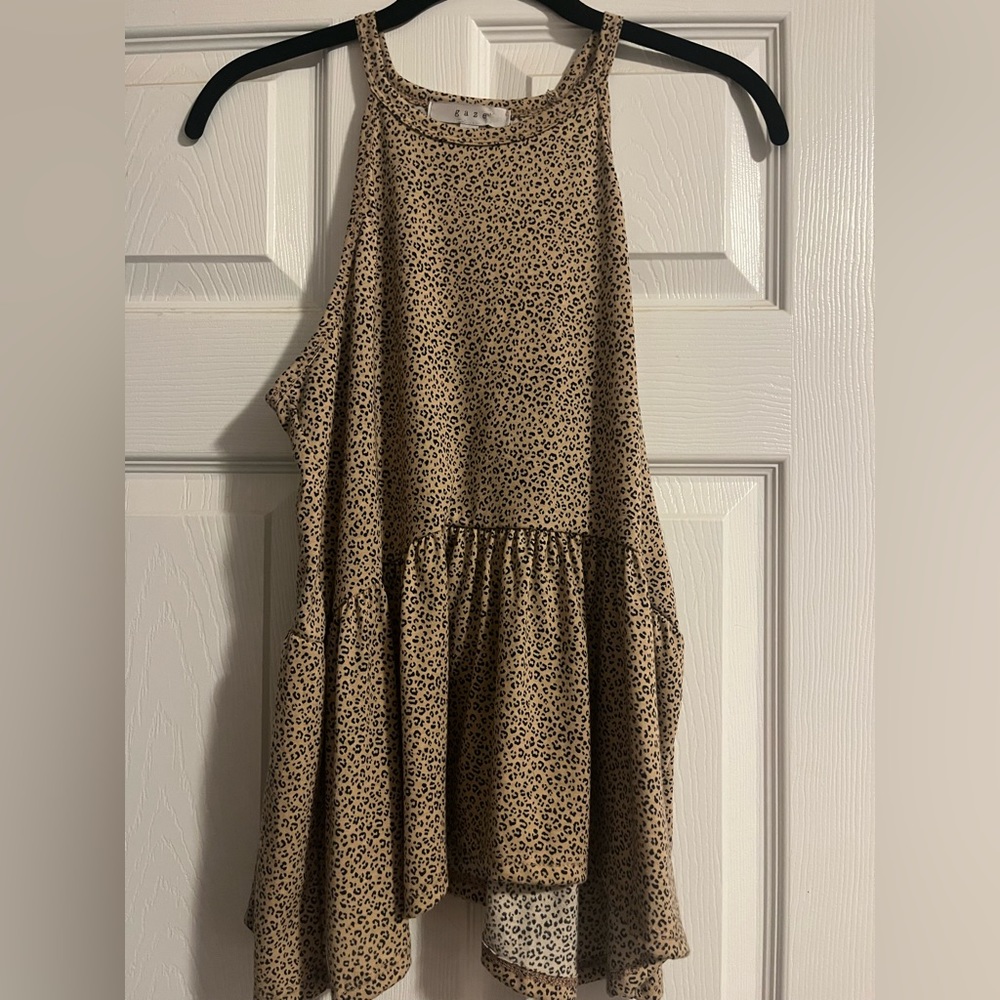 Cheetah Print Tank Top